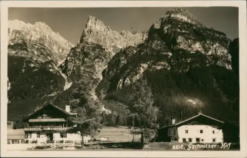 Ansichtskarte Gschnitz Tirol Gschnitzer Hof - Fotokarte 1930