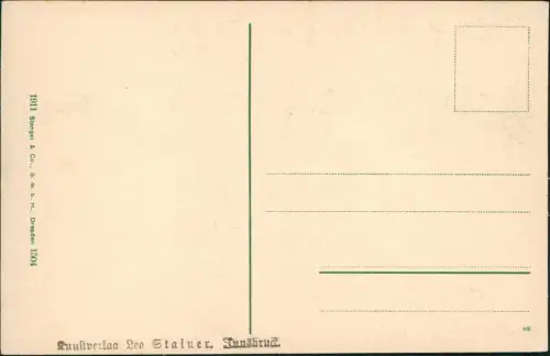 Ansichtskarte Innsbruck Innsteg mit St. Nicolaus 1928