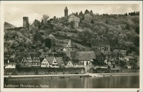 Ansichtskarte Hirschhorn (Neckar) Partie am Neckar 1930