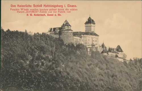 Orschweiler Orschwiller Hohkönigsburg Château du Haut-Kœnigsbourg 1914