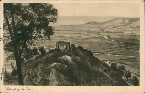 Ansichtskarte Lobeda-Jena Lobdeburg - Fernblick 1927