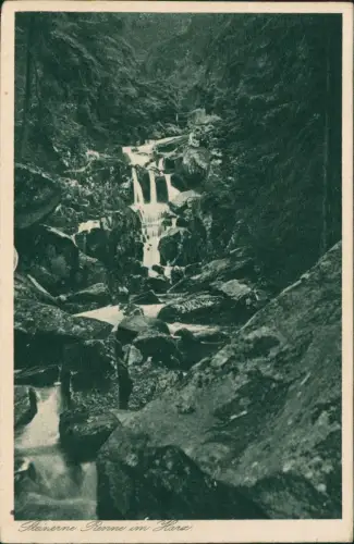Ansichtskarte Wernigerode Steinerne Renne Wasserfall 1941