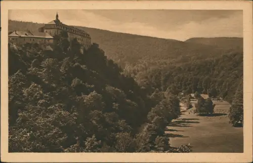 Ansichtskarte Schwarzburg Schloss Schwarzburg (Fernansicht) 1920