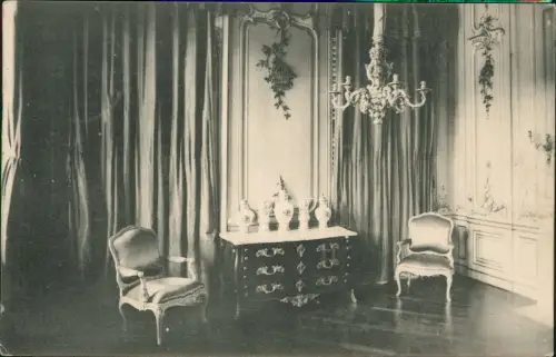 Kassel Schloss Wilhelmsthal Innenansicht Südl. Wohnzimmer 1907/1906