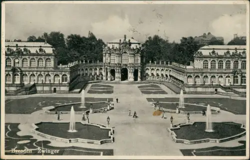 Innere Altstadt-Dresden Dresdner Zwinger im Hintergrund Speicher 1939