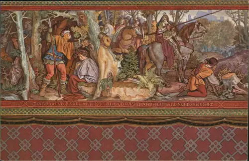 Ansichtskarte Eisenach Wartburg - Bild Langrafenzimmer 1913