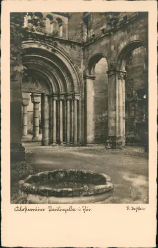 Ansichtskarte Paulinzella-Stadtilm Klosterruine Paulinzella - Fotokarte 1930