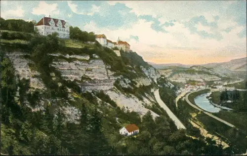 Ansichtskarte Dornburg-Dornburg-Camburg Blick in das Tal 1913