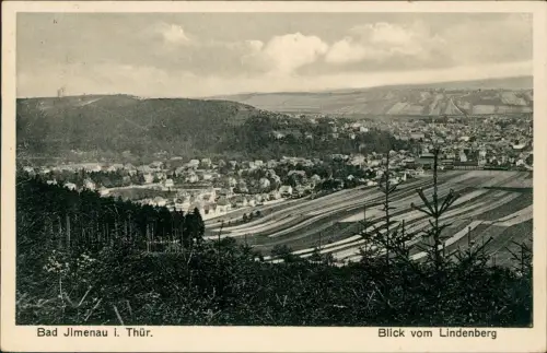 Ansichtskarte Ilmenau Blick vom Lindenberg 1929