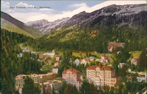 Ansichtskarte Bad Gastein Panorama-Ansicht 1920
