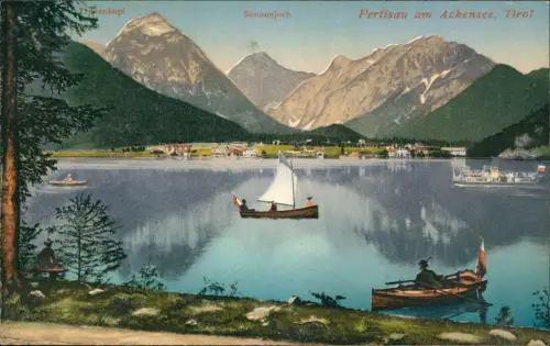 Ansichtskarte Eben am Achensee Achensee mit Blick auf Pertisau Tirol 1910