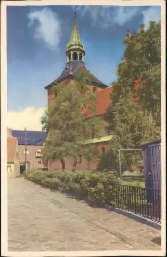 Postcard Schwenburg Svendborg Sankt Nicolaj Kirke Kirche 1955