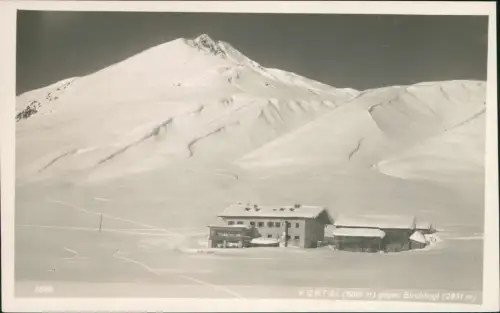 Ansichtskarte Kühtai Hütte im Winter - Fotokarte 1930