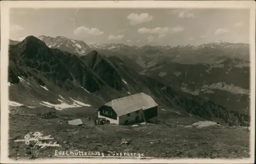 Reichenau an der Rax Edelhütte 2238 m - Fernblick - Fotokarte 1929