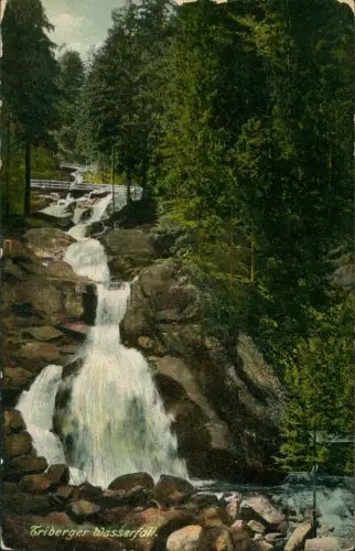 Ansichtskarte Triberg im Schwarzwald Triberger Wasserfall. 1914