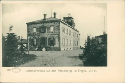 Oberwiesenthal Unterkunftshaus auf dem Fichtelberge im Erzgebirge 1907