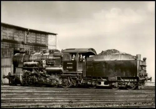 Ansichtskarte  Dampflokomotive Baureihe 56 2222 Hanomag 1980