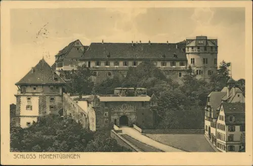 Ansichtskarte Tübingen Schloss Hohentübingen Eingang 1914
