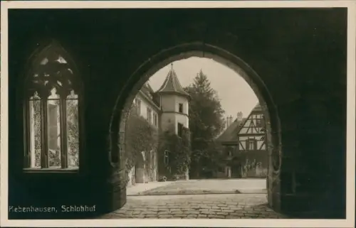 Ansichtskarte Bebenhausen-Tübingen Jagdschloss Schloßhof 1934
