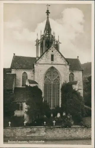 Ansichtskarte Bebenhausen-Tübingen Schloßkirche Friedhof - Fotokarte 1930