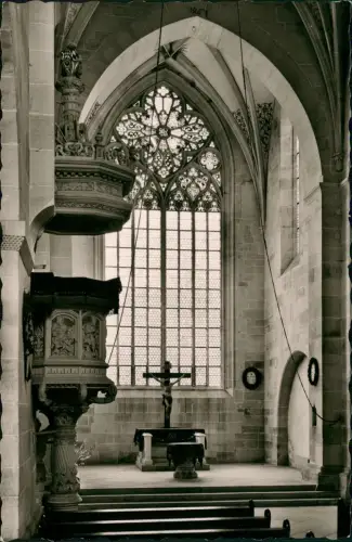 Ansichtskarte Bebenhausen-Tübingen Klosterkirche Kanzler Altar 1965