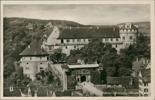 Ansichtskarte Tübingen Schloss Hohentübingen Ostseite - Eingang 1938