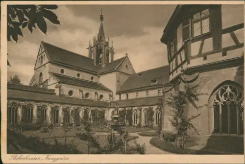 Ansichtskarte Bebenhausen-Tübingen Kloster Kreuzgarten 1938