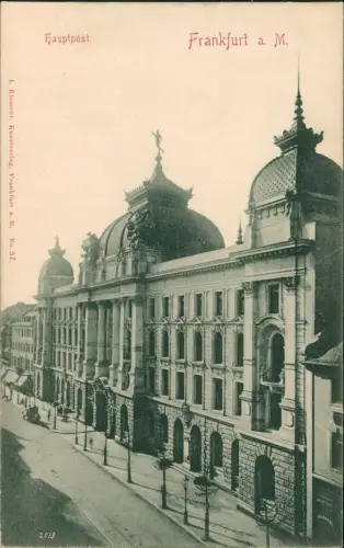Ansichtskarte Frankfurt am Main Hauptpost 1907