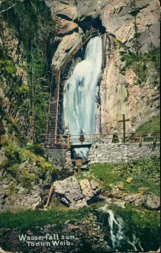 Mürzsteg-Mürzzuschlag Wasserfall zum Todten Weib. Steiermark 1914