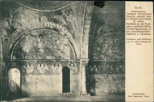 Ansichtskarte Gurk (Kärnten) Krka Westempore Kirche 1915