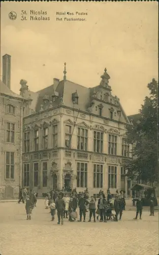 Sint-Niklaas Saint-Nicolas  Post 1917  gel. Stempel Deutsche Feldpost