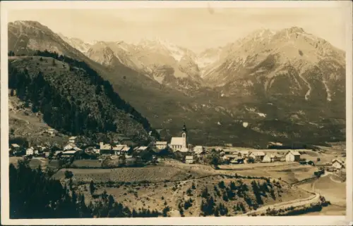 Ansichtskarte Arzl im Pitztal Blick auf die Stadt - Fotokarte 1930