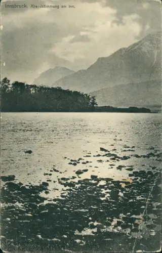 Ansichtskarte Innsbruck Abendstimmung am Inn. 1913