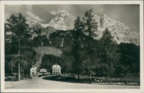 Ansichtskarte Ehrwald Tiroler Zugspitzbahn Seilbahn Talstation 1931
