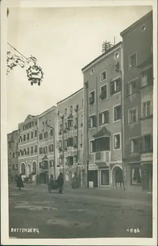 Ansichtskarte Rattenberg Tirol Straßenpartie Geschäft 1930
