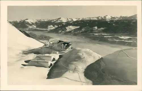 Ansichtskarte Innsbruck Seegrube gegen Süden im Winter Fotokarte 1930