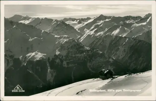 Ansichtskarte Bramberg am Wildkogel Wildkogelhaus gegen Benedigergruppe 1952