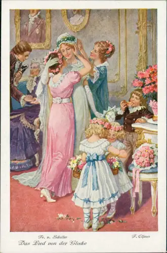 Ansichtskarte  Friedrich Schiller Das Lied von der Glocke Feier 1922