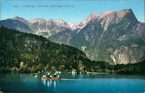 Ansichtskarte Oetz Ötz Tirol Piburger See mit Acherkogel Tirol 1914