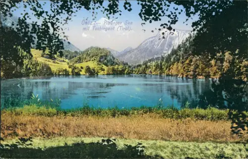 Ansichtskarte Oetz Ötz Tirol Piburger Seemit Tschirgant Tirol 1915