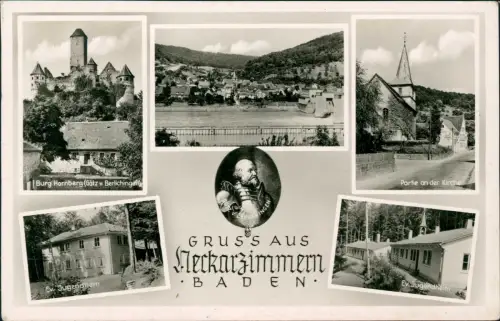 Ansichtskarte Neckarzimmern Stadtteilansichten Mehrbild 1962
