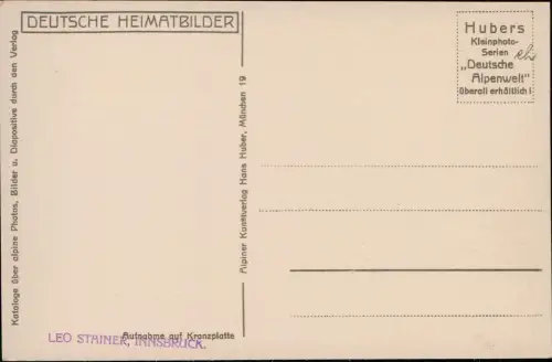 Ansichtskarte Seefeld Panorama-Ansicht gegen Wettersteingruppe 1930