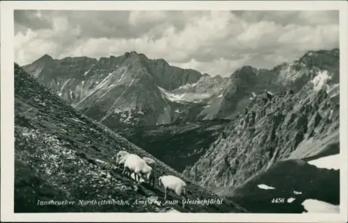 Innsbruck Innsbrucker Nordkettenbahn, Am Weg zum Gleirschjöchl 1930