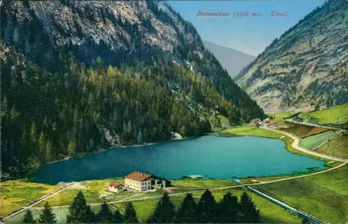 Ansichtskarte .Tirol Österreich Tirol Brennersee (1316 m) 1910