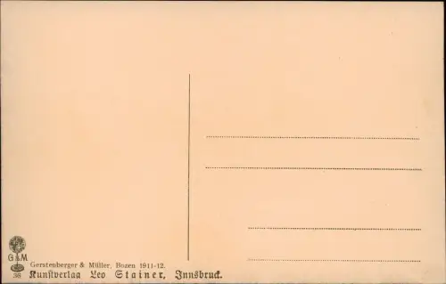 Cartolina Ritten Renon Teilansicht Ried-Runkelstein im Sarnthal 1910