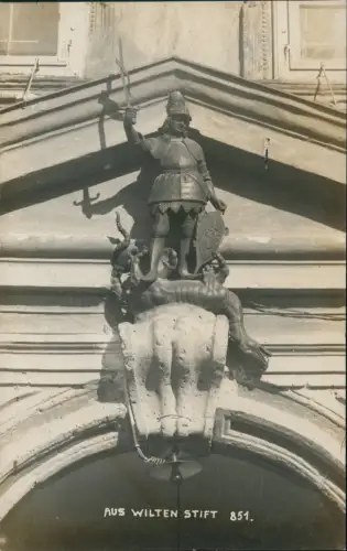 Ansichtskarte Innsbruck Kloster Abtei Wilten Ritter Eingangsportal 1909