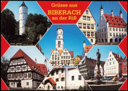 Ansichtskarte Biberach (Baden) Mehrbildkarte mit div. Ortsansichten 1991