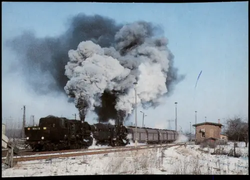 Hagenwerder-Görlitz Zgorzelec Dampflokomotiven 52 8111  52 8052 Kohlezug 1986