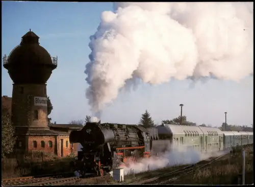 Blumenberg-Wanzleben-Börde Dampflok 52 8184-5 Sonderzug Bahnhof Blumenberg 2000