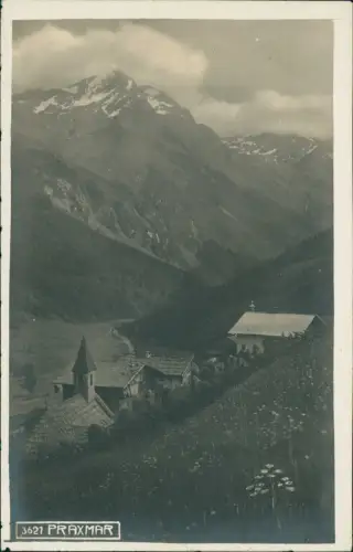 Ansichtskarte St. Sigmund im Sellrain Praxmar - Fotokarte Tirol 1930